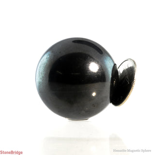 Hematite Magnetic Sphere - Extra Small #4 - 2"    from Stonebridge Imports