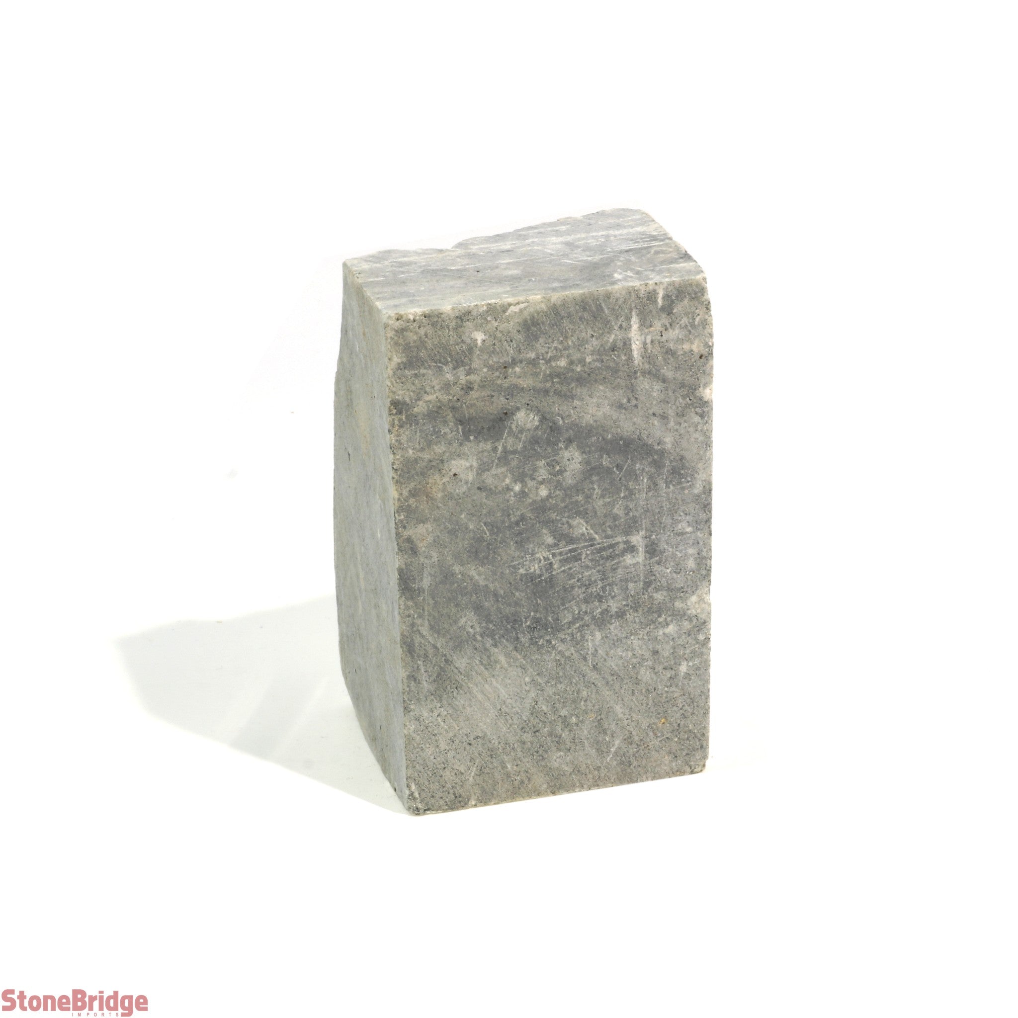 Indian Gray/Green Soapstone 16lb Block 5x5x6 - The Compleat Sculptor