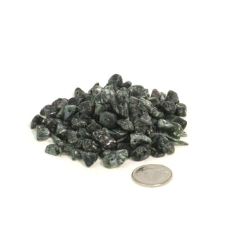 Seraphinite Drilled Tumbled Stones - Tiny    from Stonebridge Imports