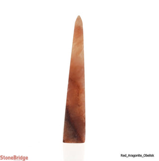 Red Aragonite Obelisk #3 - 4" to 5"    from Stonebridge Imports
