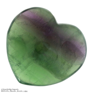 Fluorite Purple And Green Puffy Heart #2 - 1" to 2"    from Stonebridge Imports