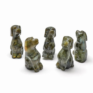 Puppy Carving - Assorted Stones    from Stonebridge Imports