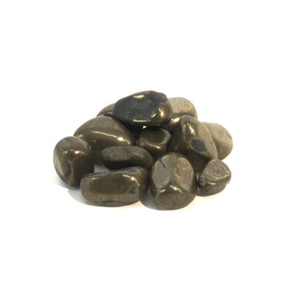 Pyrite Iron Matrix Tumbled Stones - India Medium   from Stonebridge Imports