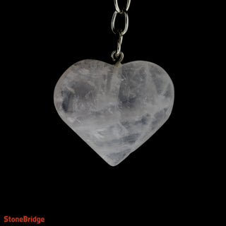 Keychain - Rose Quartz Heart    from Stonebridge Imports