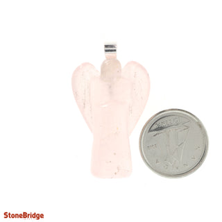 Rose Quartz Angel Pendant    from Stonebridge Imports