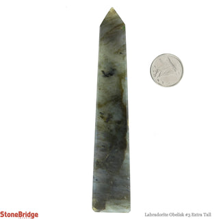 Labradorite Obelisk #3 Extra Tall - 60g to 89.9g    from Stonebridge Imports