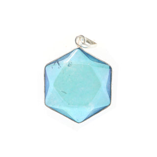 Aqua Aura Star - 925 Silver Pendant (Enhanced) from Stonebridge Imports