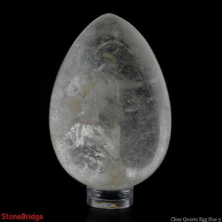Clear Quartz Egg #3 - 100g to 140g    from Stonebridge Imports