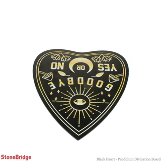Black Heart - Pendulum Divination Board    from Stonebridge Imports