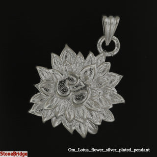 Om Lotus Flower Pendant    from Stonebridge Imports