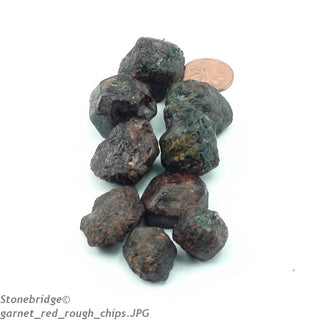 Garnet Rough Crystal Chips - Small - 200g Bag    from Stonebridge Imports