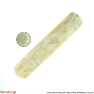 Moonstone Cream Rounded Massage Wand - Large #1 - 2 1/2" to 3 1/2"    from Stonebridge Imports