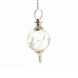 Ball & Point - Clear Quartz Pendulums    from Stonebridge Imports