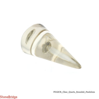 Clear Quartz Pendulum - Rounded - Flat Top    from Stonebridge Imports