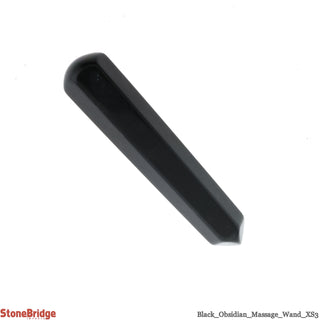 Obsidian Pointed Massage Wand - Extra Small #3 - 2 1/2"    from Stonebridge Imports