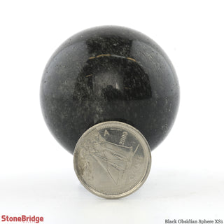Black Obsidian Sphere - Extra Small #1 - 1 1/2"    from Stonebridge Imports