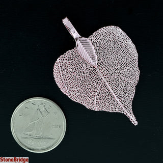 Electroplated Jewelry Leaves - Type #3 - Small Pink Leaf    from Stonebridge Imports