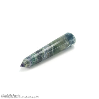 Fluorite Purple, Green Pointed Massage Wand - 16 Facets #3 - 3 1/2" to 5"    from Stonebridge Imports