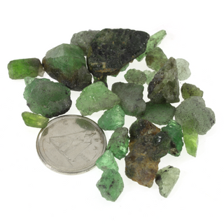 Tsavorite Rough Crystal Chips - Extra Small    from Stonebridge Imports