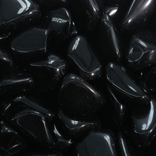 Obsidian Silver Sheen Tumbled Stones    from Stonebridge Imports