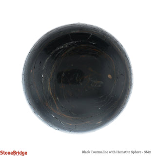 Tourmaline & Hematite Sphere - Small #2 - 2 1/4"    from Stonebridge Imports