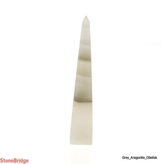 Grey Aragonite Obelisk #3 - 4" to 5"    from Stonebridge Imports