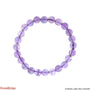 Amethyst Light Purple Round Bracelet - 8mm    from Stonebridge Imports