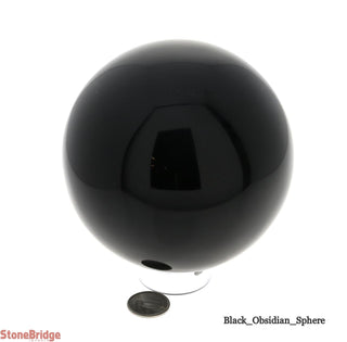 Black Obsidian Sphere - Jumbo #3    from Stonebridge Imports