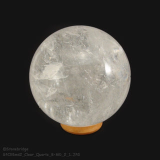 Clear Quartz B Sphere - Medium #2 - 2 3/4"    from Stonebridge Imports