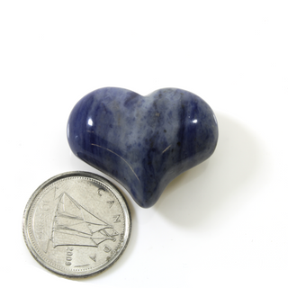 Sodalite Heart Pocket #1 - 3/4" to 1"    from Stonebridge Imports