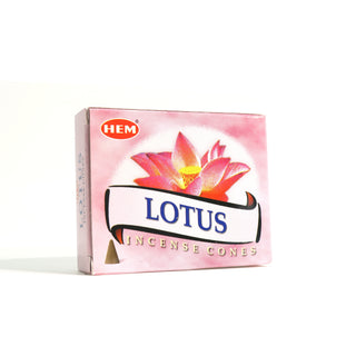 Lotus Hem Incense Cones - 10 Pack    from Stonebridge Imports