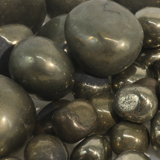 Pyrite Iron Matrix Tumbled Stones - India    from Stonebridge Imports