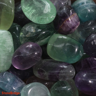 Fluorite Purple & Green Tumbled Stones    from Stonebridge Imports