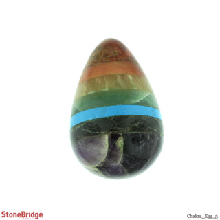 Chakra Egg #3 - 2" to 2 1/4"    from Stonebridge Imports