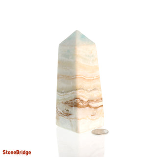 Blue Calcite Obelisk #6 Tall    from Stonebridge Imports