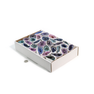 Dyed Agate Geode Box - 25 to 50pc Set    from Stonebridge Imports