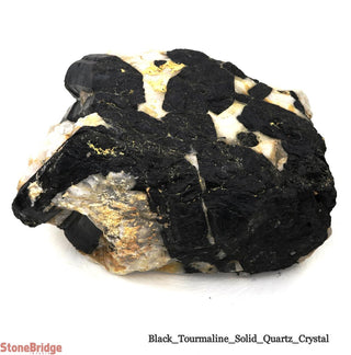 Black Tourmaline on Quartz Matrix U#2    from Stonebridge Imports