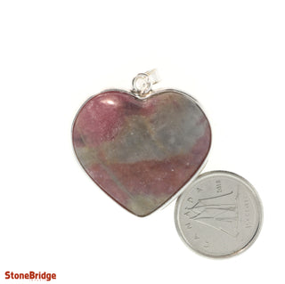 Rhodonite Heart Pendant    from Stonebridge Imports