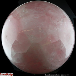 Rose Quartz Sphere U#27 - 5 3/4"    from Stonebridge Imports