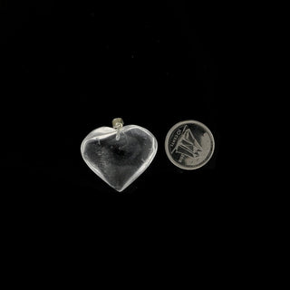 Clear Quartz Gemmy Heart Pendant - 3/4" to 1"    from Stonebridge Imports