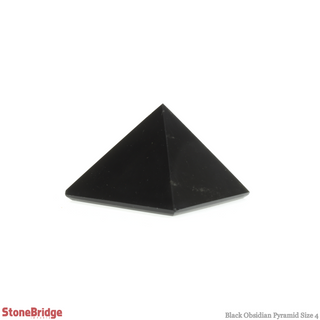Black Obsidian Pyramid #4 - 2" to 2 1/4" Wide    from Stonebridge Imports