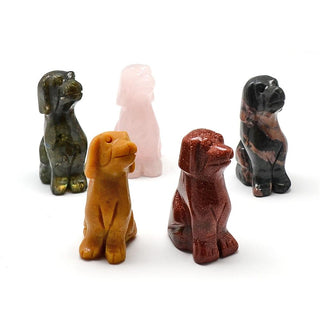 Puppy Carving - Assorted Stones    from Stonebridge Imports