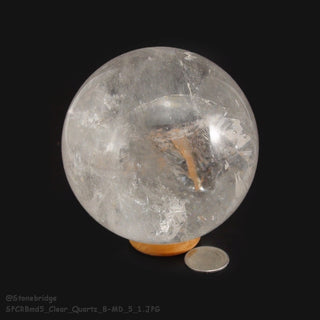 Clear Quartz B Sphere - Medium #5 - 3"    from Stonebridge Imports