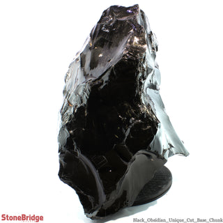 Obsidian Black Boulder Cut-Base U#69 - 19 1/4"    from Stonebridge Imports