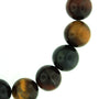 Tiger's Eye Mix Round Bracelet - 12mm    from Stonebridge Imports