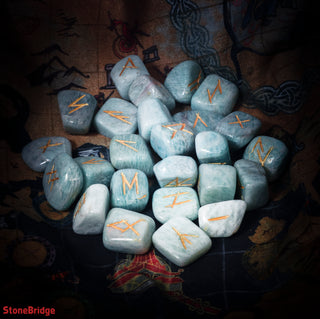 Amazonite Runes Set    from Stonebridge Imports
