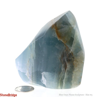 Blue Onyx Flame Sculpture #3    from Stonebridge Imports