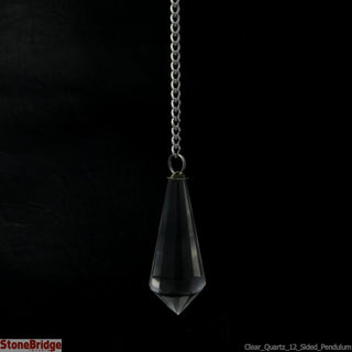 Clear Quartz Pendulum- 12 Sided    from Stonebridge Imports