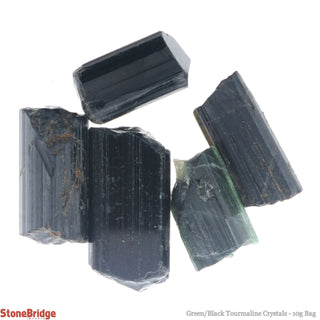 Green/Black Tourmaline Crystals    from Stonebridge Imports