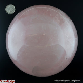 Rose Quartz Sphere U#20" - 4"    from Stonebridge Imports